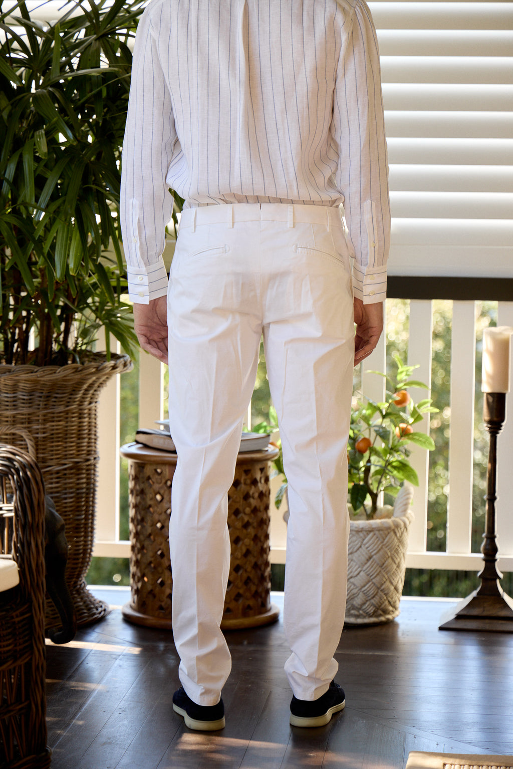 MMX | Leo 1 Pleat Trousers | White