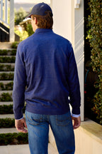 BRUNELLO CUCINELLI | Zip-Up Cardigan | Dark Blue