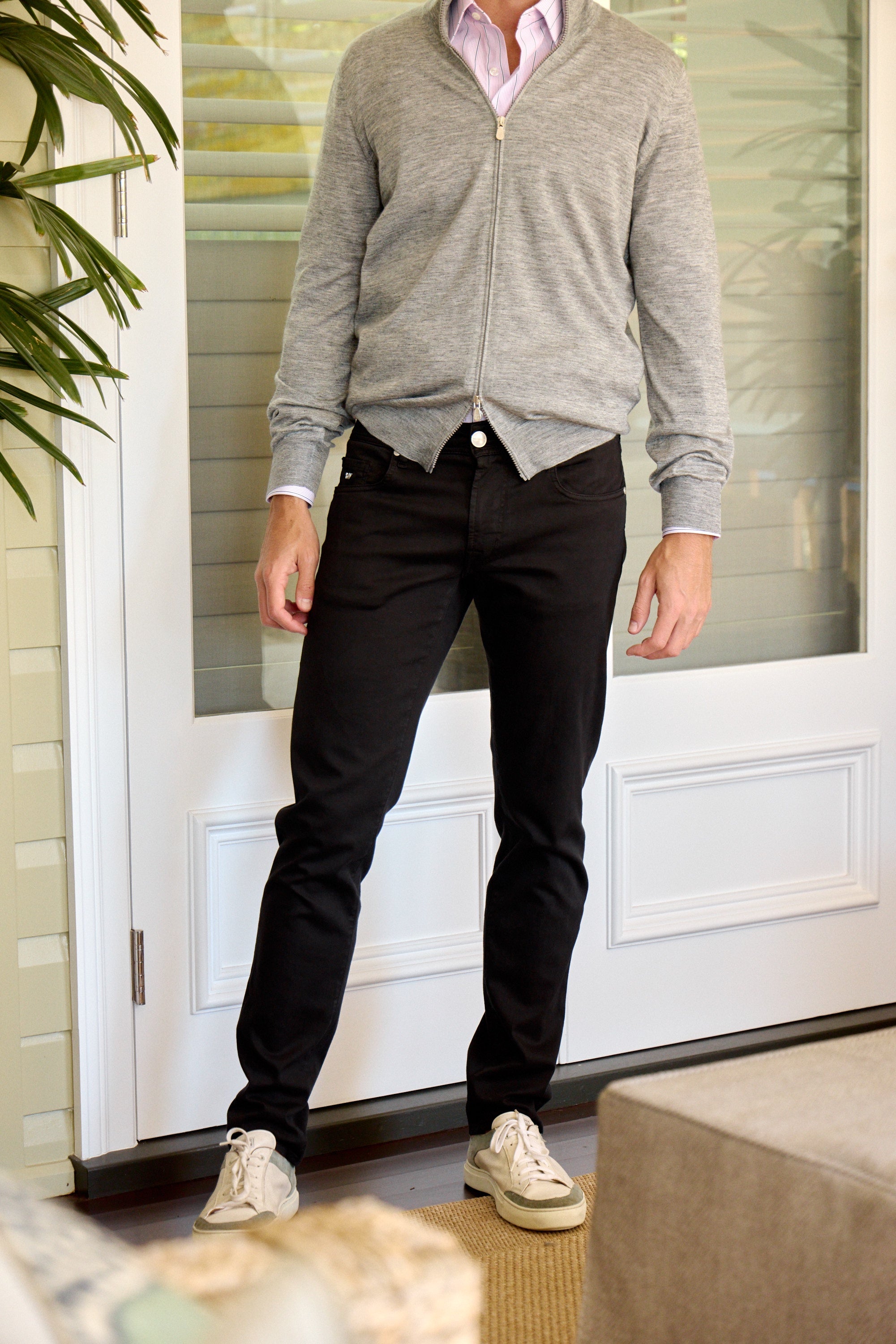 TRAMAROSSA | Lightweight Michelangelo Gabardine Jeans | Black