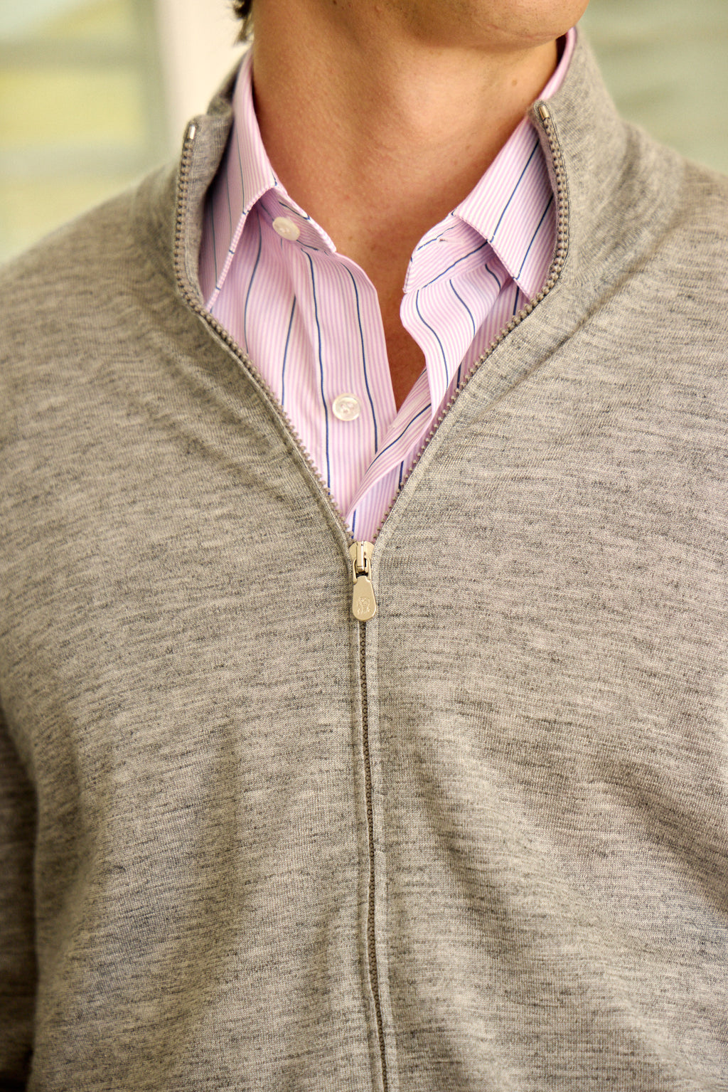 BRUNELLO CUCINELLI | Zip-Up Cardigan | Grey