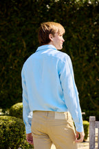 BRIONI | Casual Collar Linen Shirt | Sky
