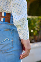 ETON | Palm Trees Shirt | Blue & Mint