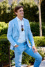 TOMBOLINI | Zero-Gravity Zigzag Weave Jacket | Sky