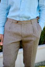 TOMBOLINI | Zero-Gravity Linen Suit | Brown