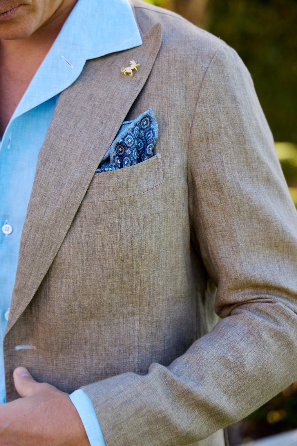 TOMBOLINI | Zero-Gravity Linen Suit | Brown