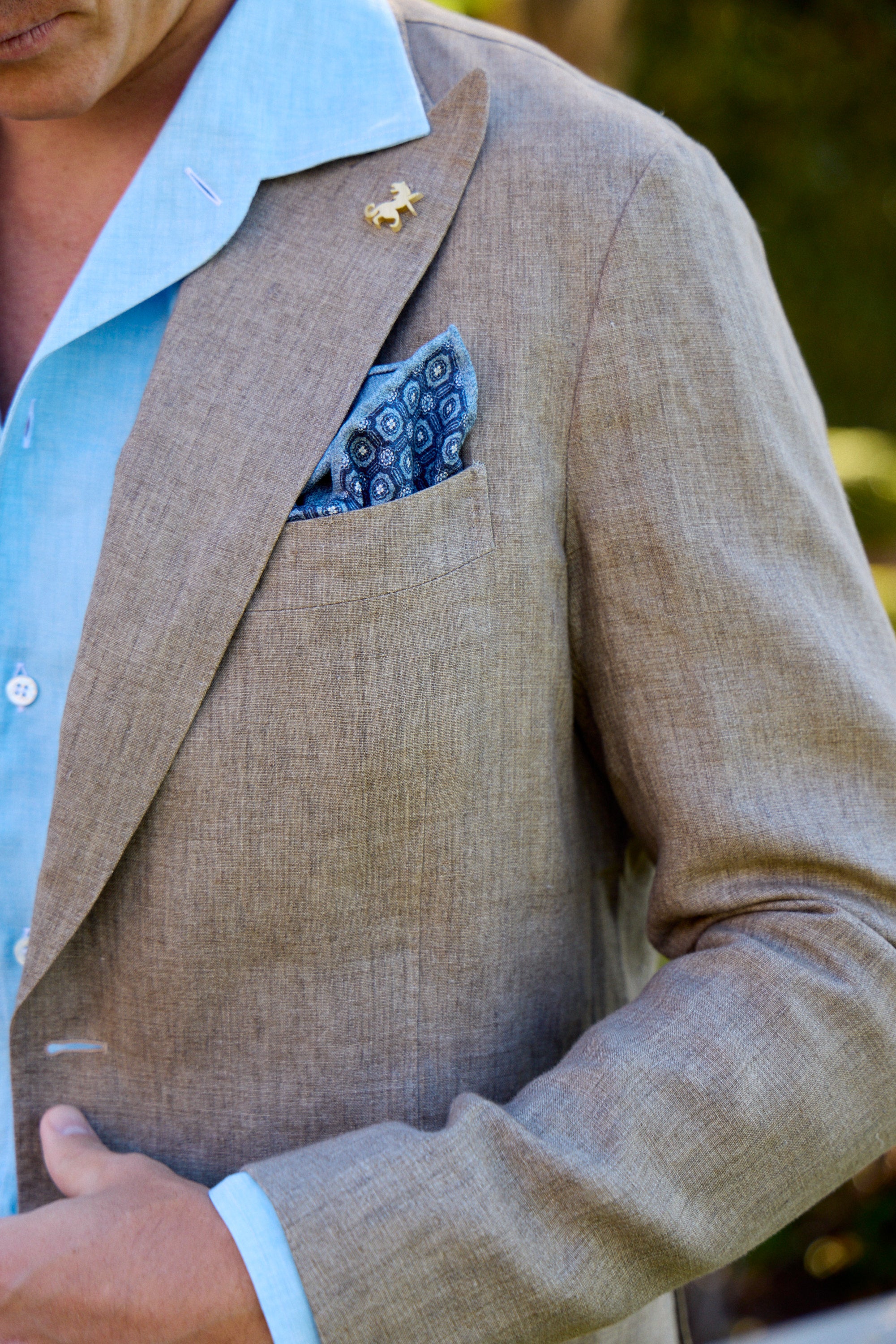 TOMBOLINI | Zero-Gravity Linen Suit | Brown