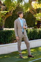 TOMBOLINI | Zero-Gravity Linen Suit | Brown