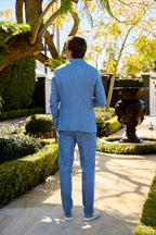 TOMBOLINI | Zero-Gravity Linen Suit | Blue