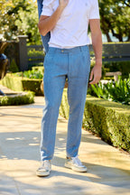 TOMBOLINI | Zero-Gravity Linen Suit | Blue