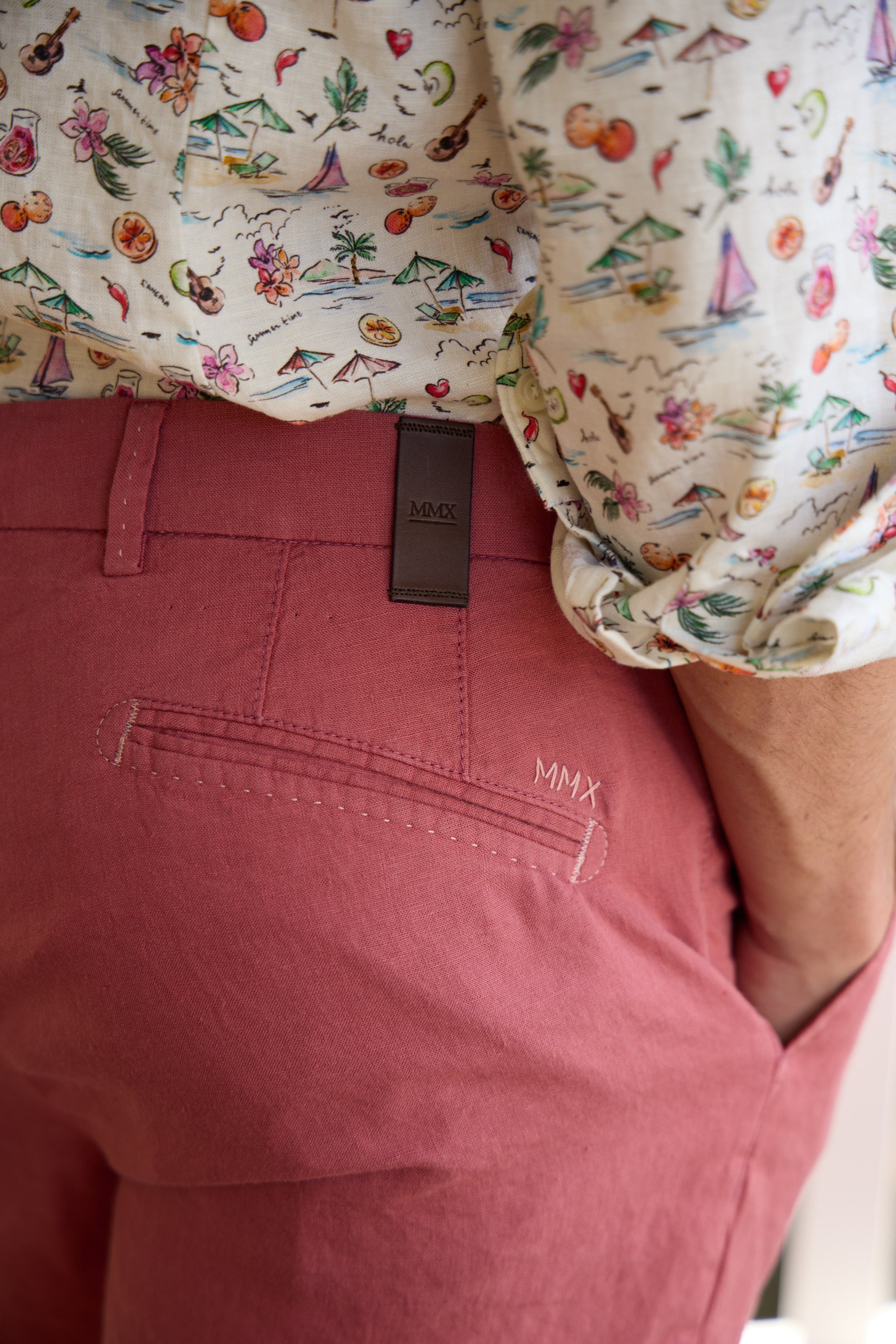 MMX | 1 Pleat Shorts | Raspberry