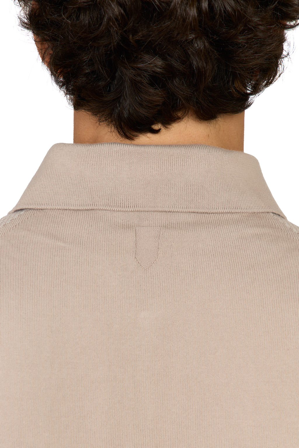 CANALI | Zip Polo Patterned Front | Light Brown