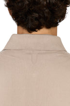 CANALI | Zip Polo Patterned Front | Light Brown