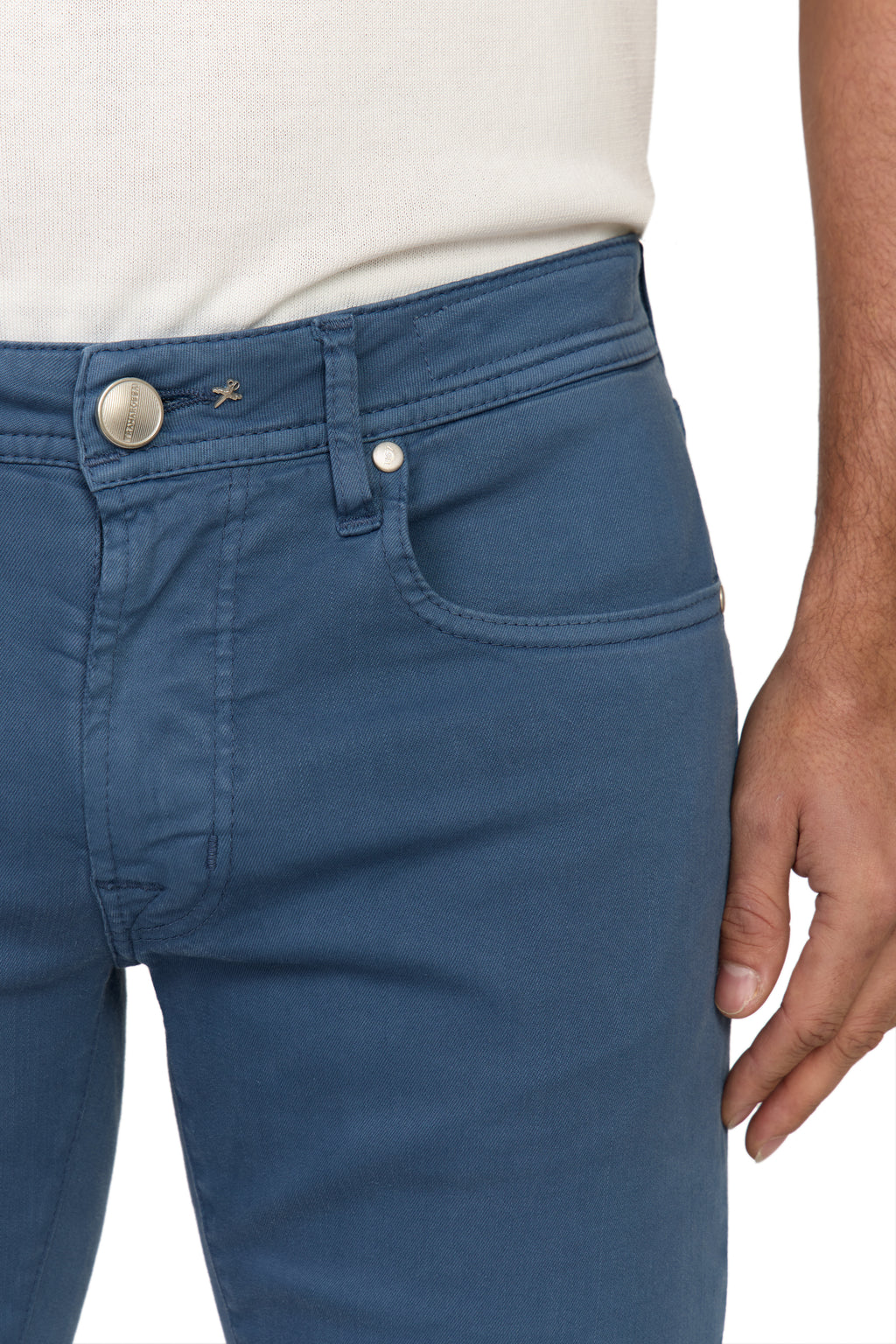 TRAMAROSSA | Lightweight Michelangelo Gabardine Jeans | Blue Cloud