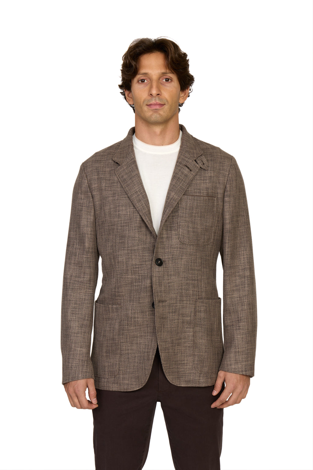 CANALI | Woven Jacket | Dark Brown
