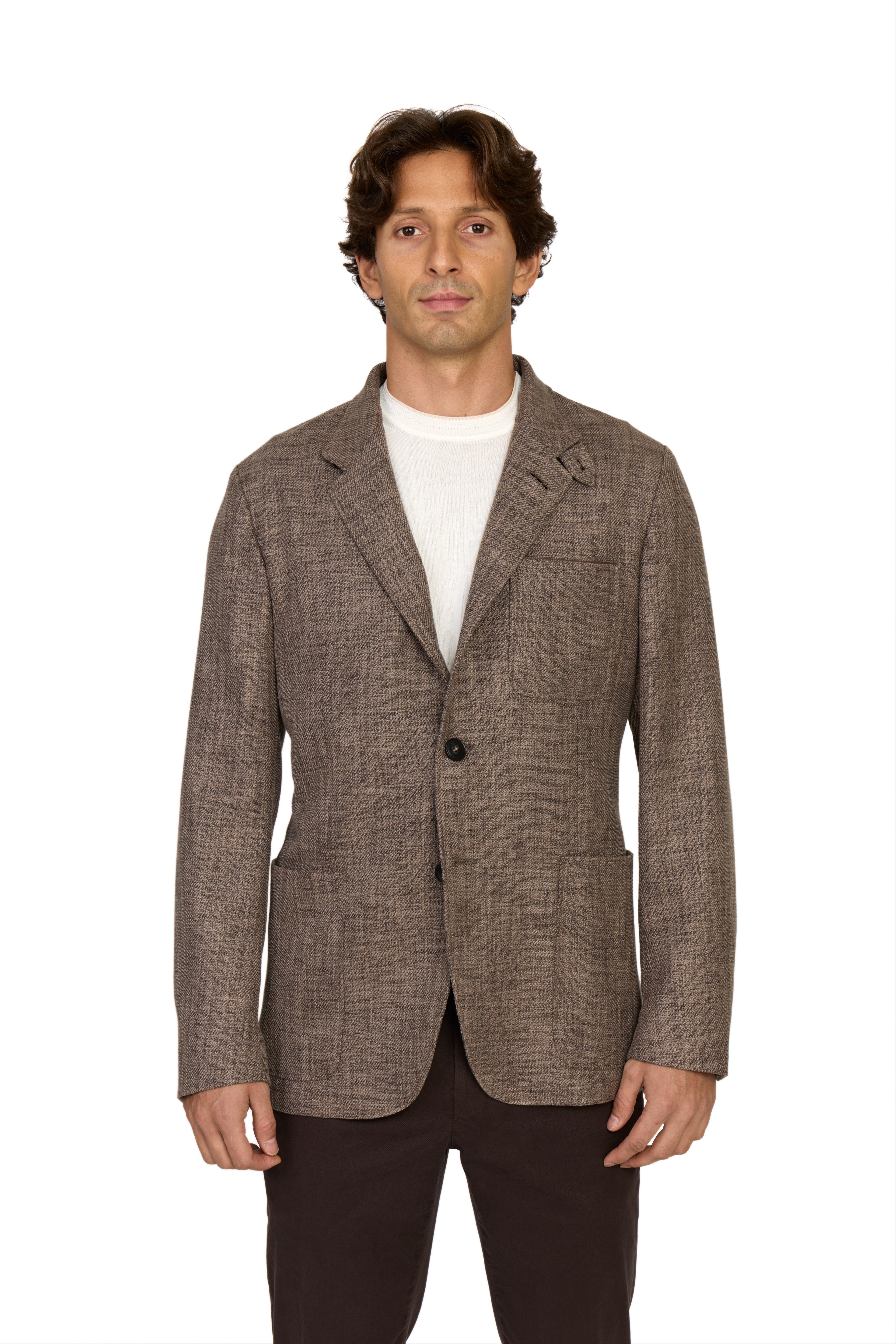 CANALI | Woven Jacket | Dark Brown