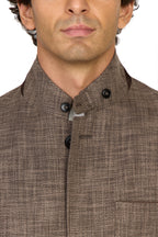 CANALI | Woven Jacket | Dark Brown