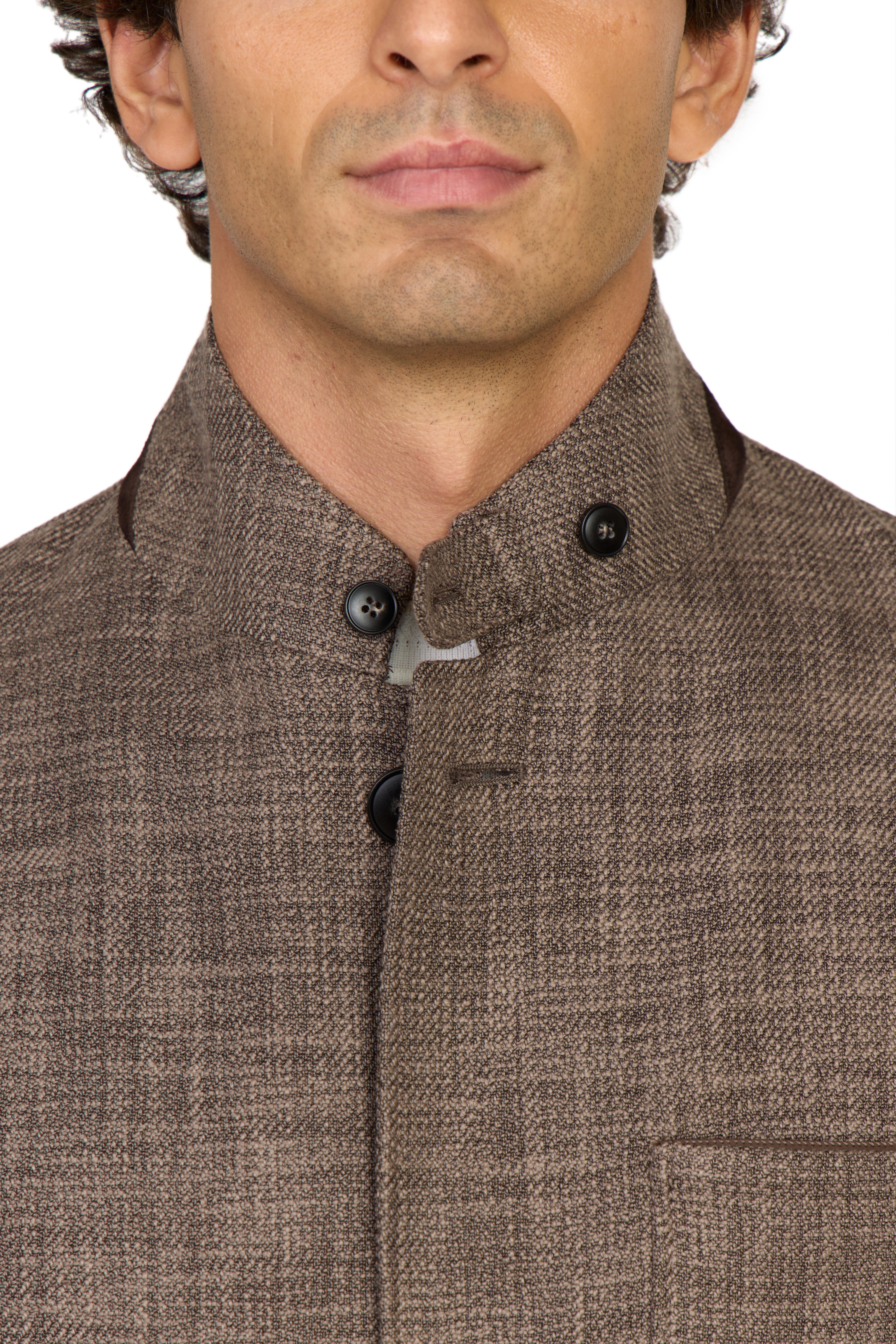 CANALI | Woven Jacket | Dark Brown