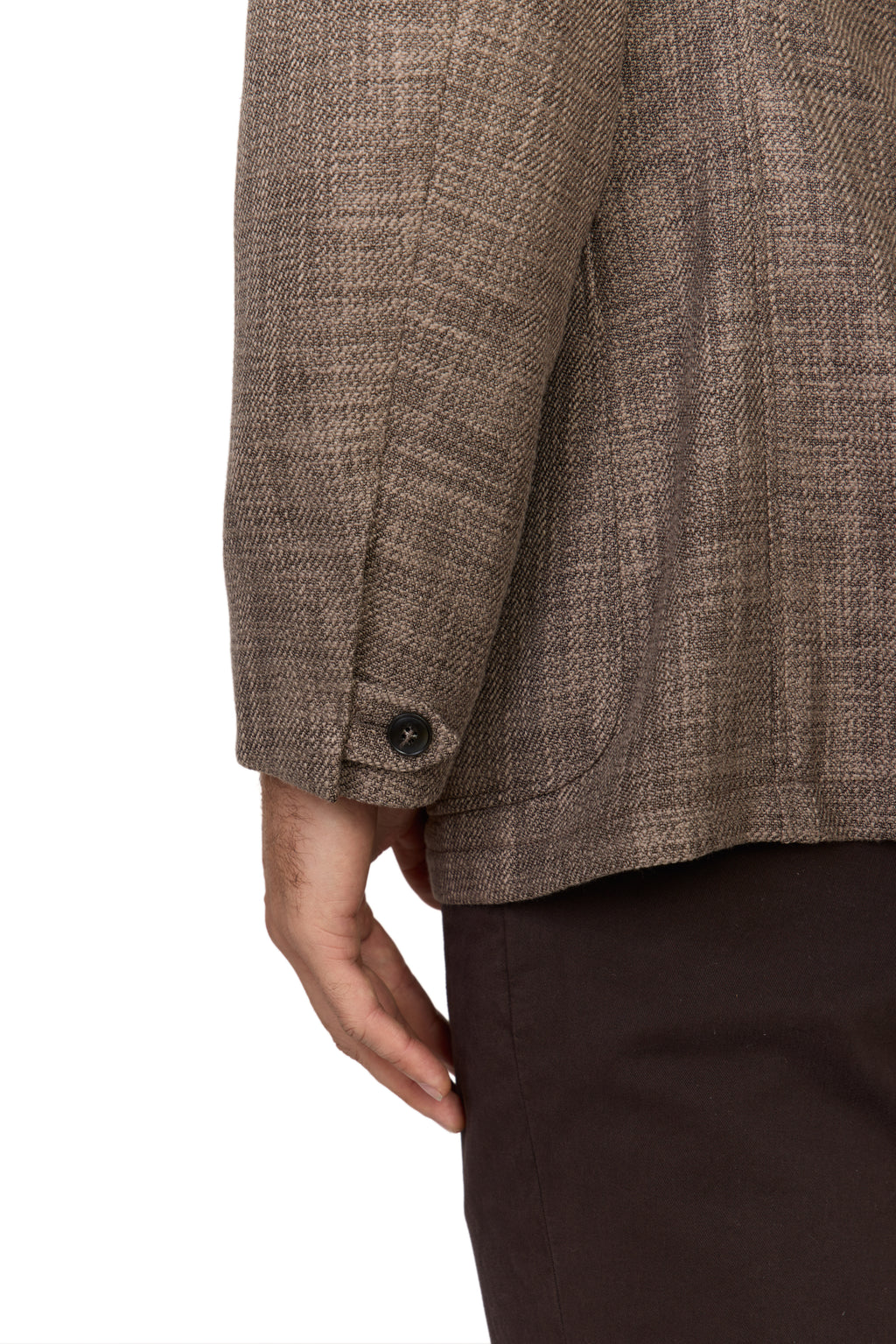 CANALI | Woven Jacket | Dark Brown