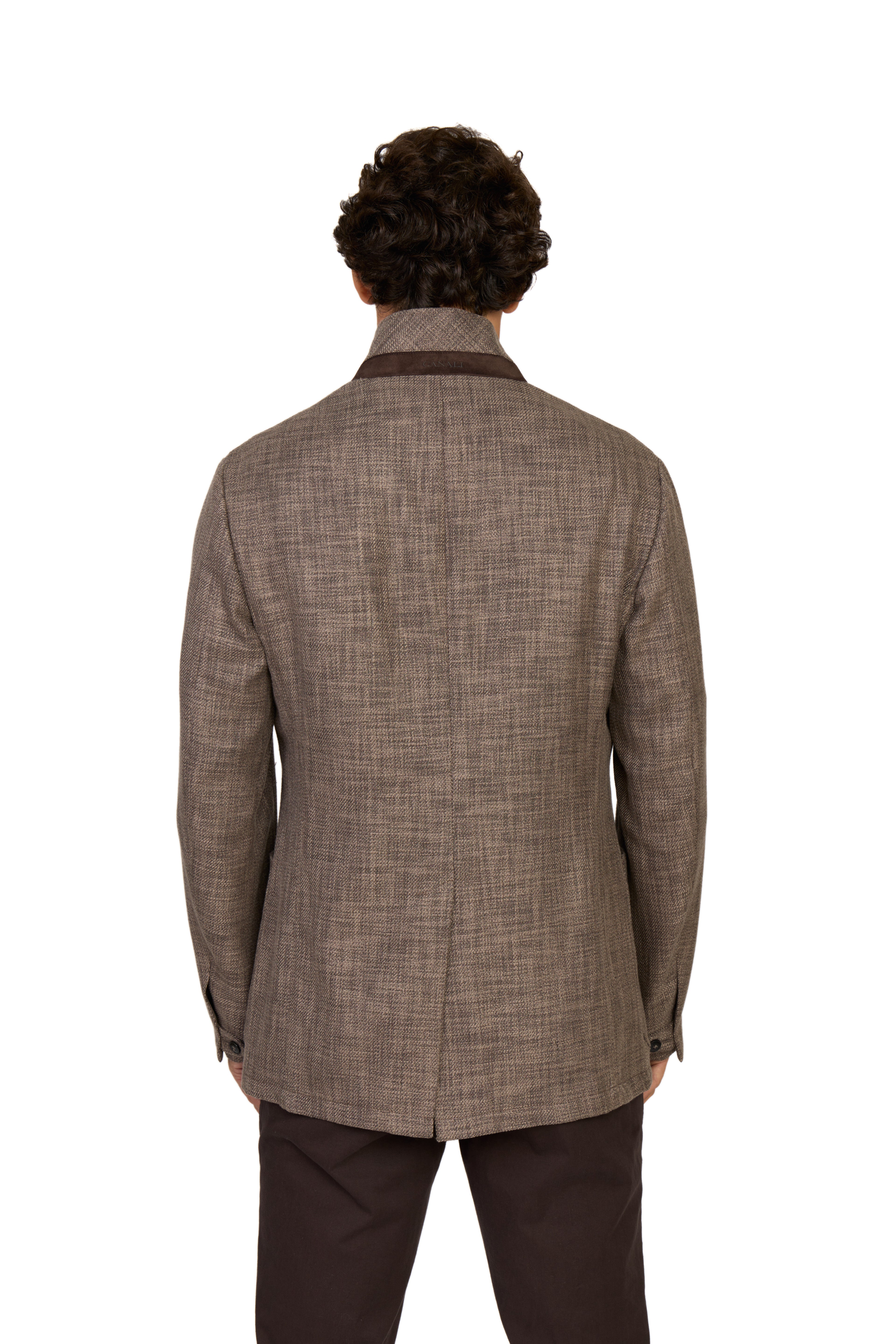 CANALI | Woven Jacket | Dark Brown