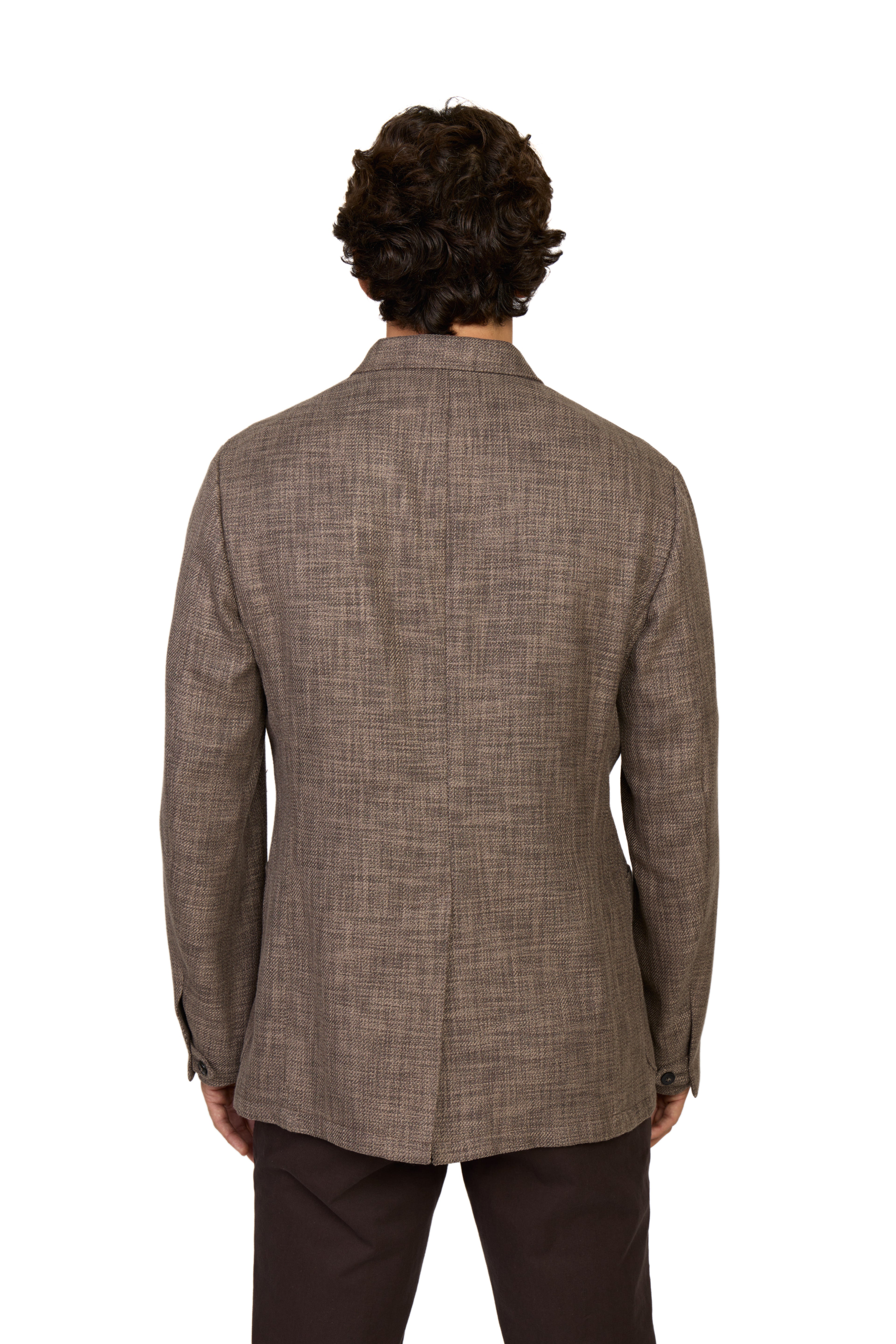 CANALI | Woven Jacket | Dark Brown