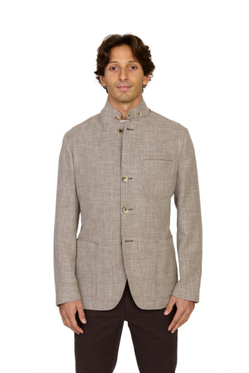 CANALI | Basketweave Jacket | Light Brown