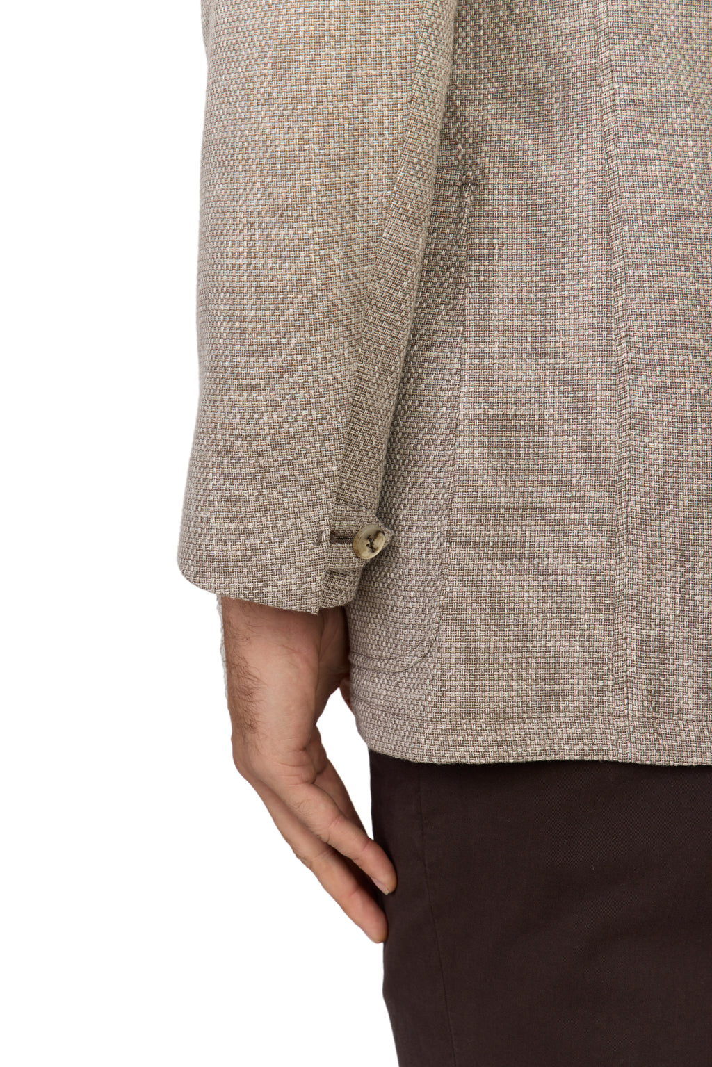CANALI | Basketweave Jacket | Light Brown