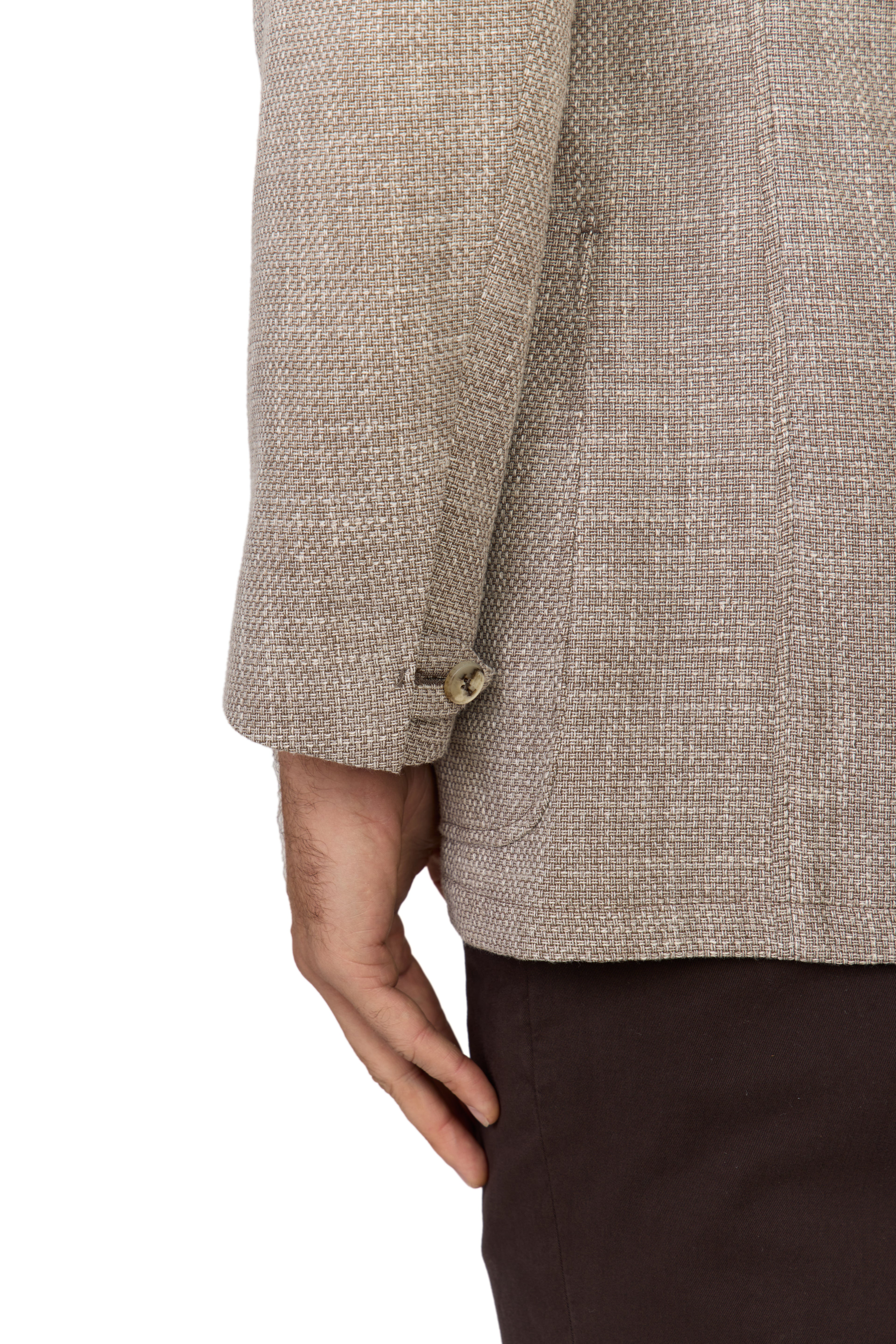 CANALI | Basketweave Jacket | Light Brown