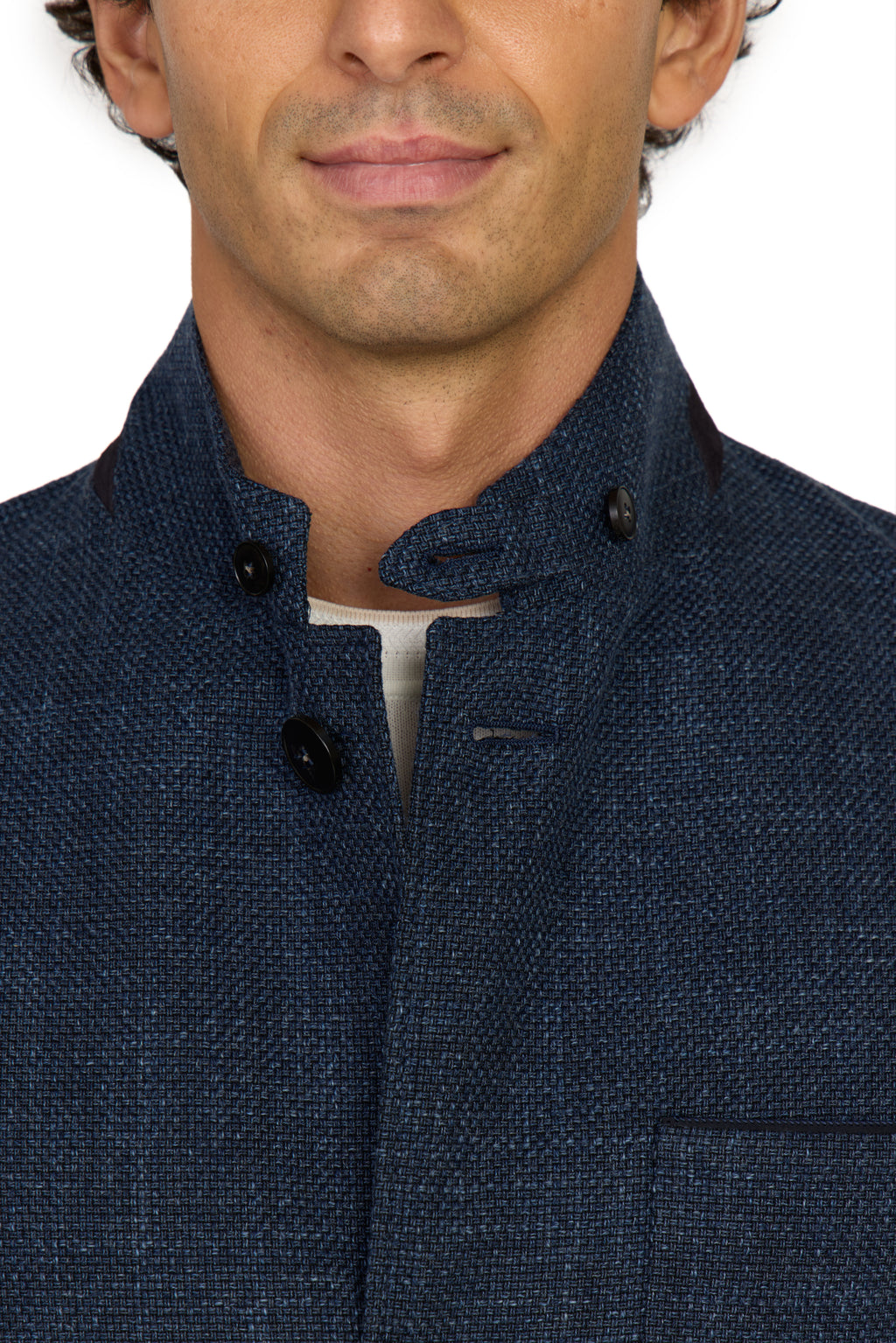 CANALI | Basketweave Jacket | Dark Blue