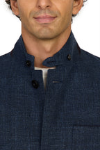 CANALI | Basketweave Jacket | Dark Blue