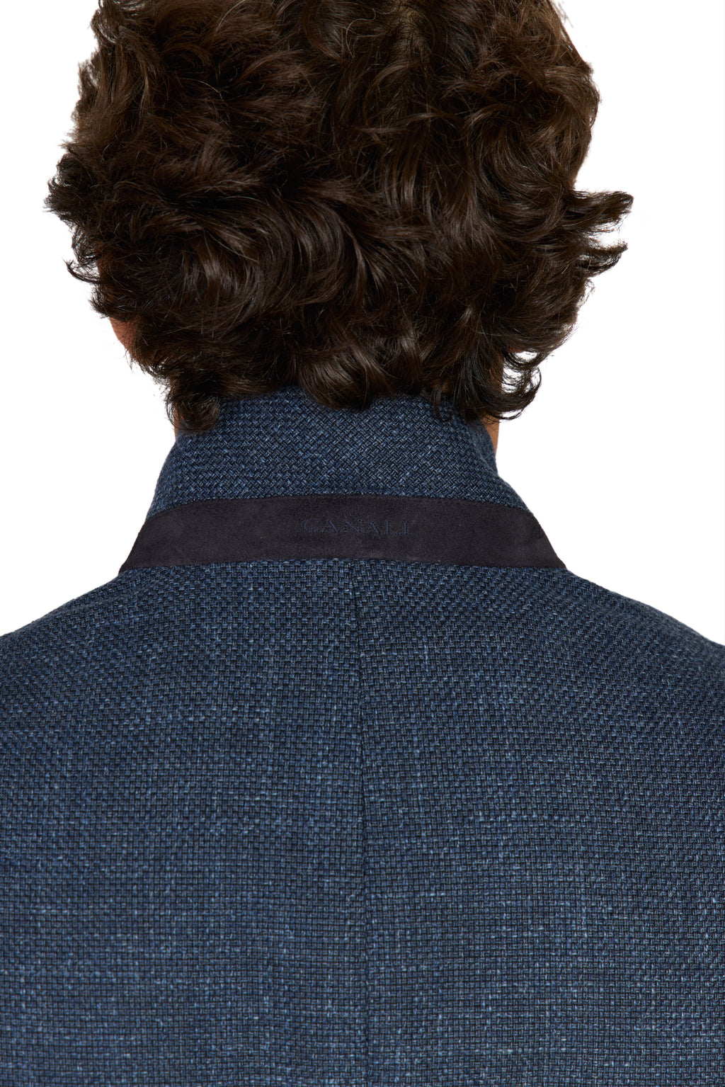 CANALI | Basketweave Jacket | Dark Blue