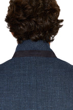 CANALI | Basketweave Jacket | Dark Blue