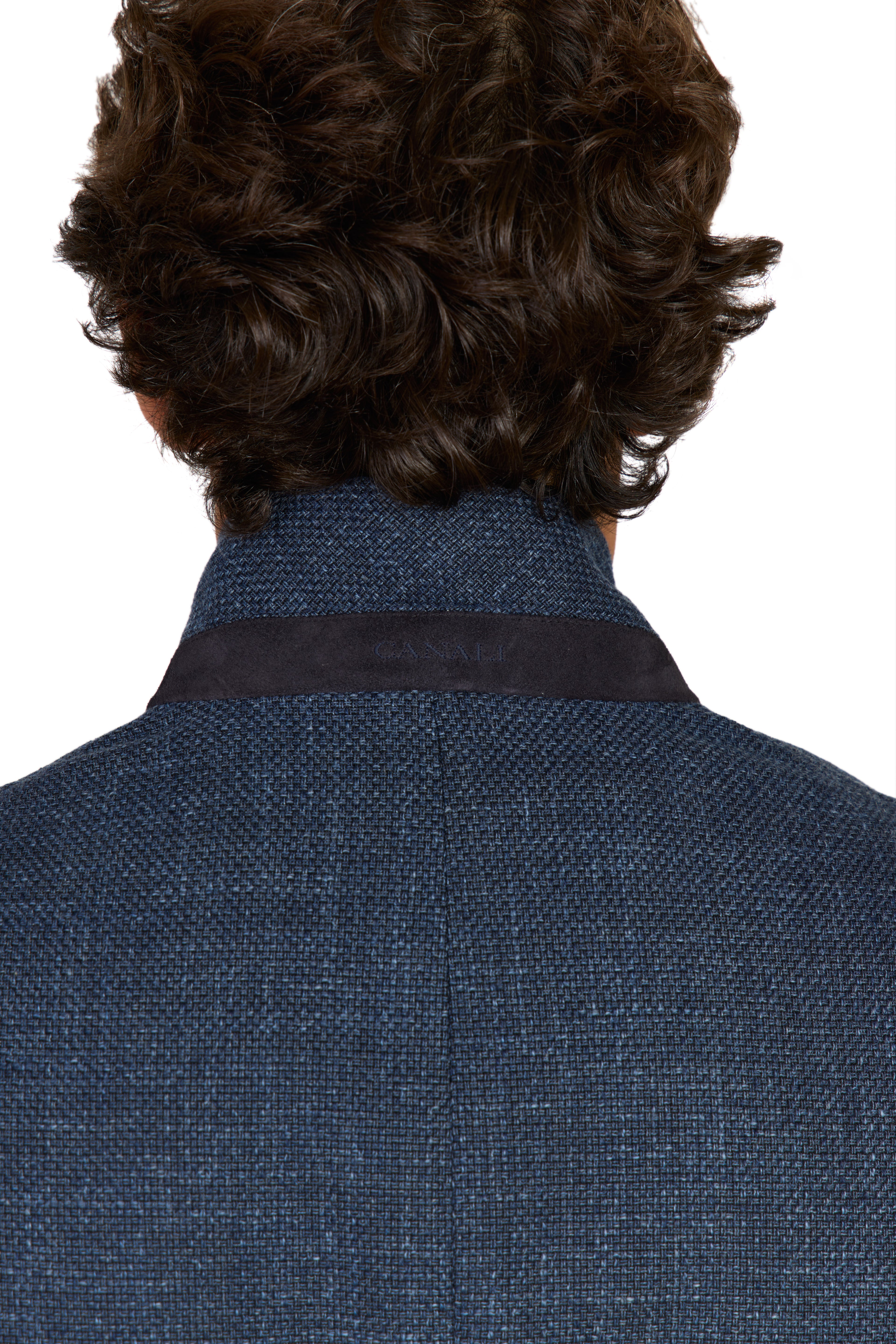 CANALI | Basketweave Jacket | Dark Blue