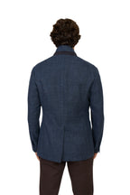 CANALI | Basketweave Jacket | Dark Blue