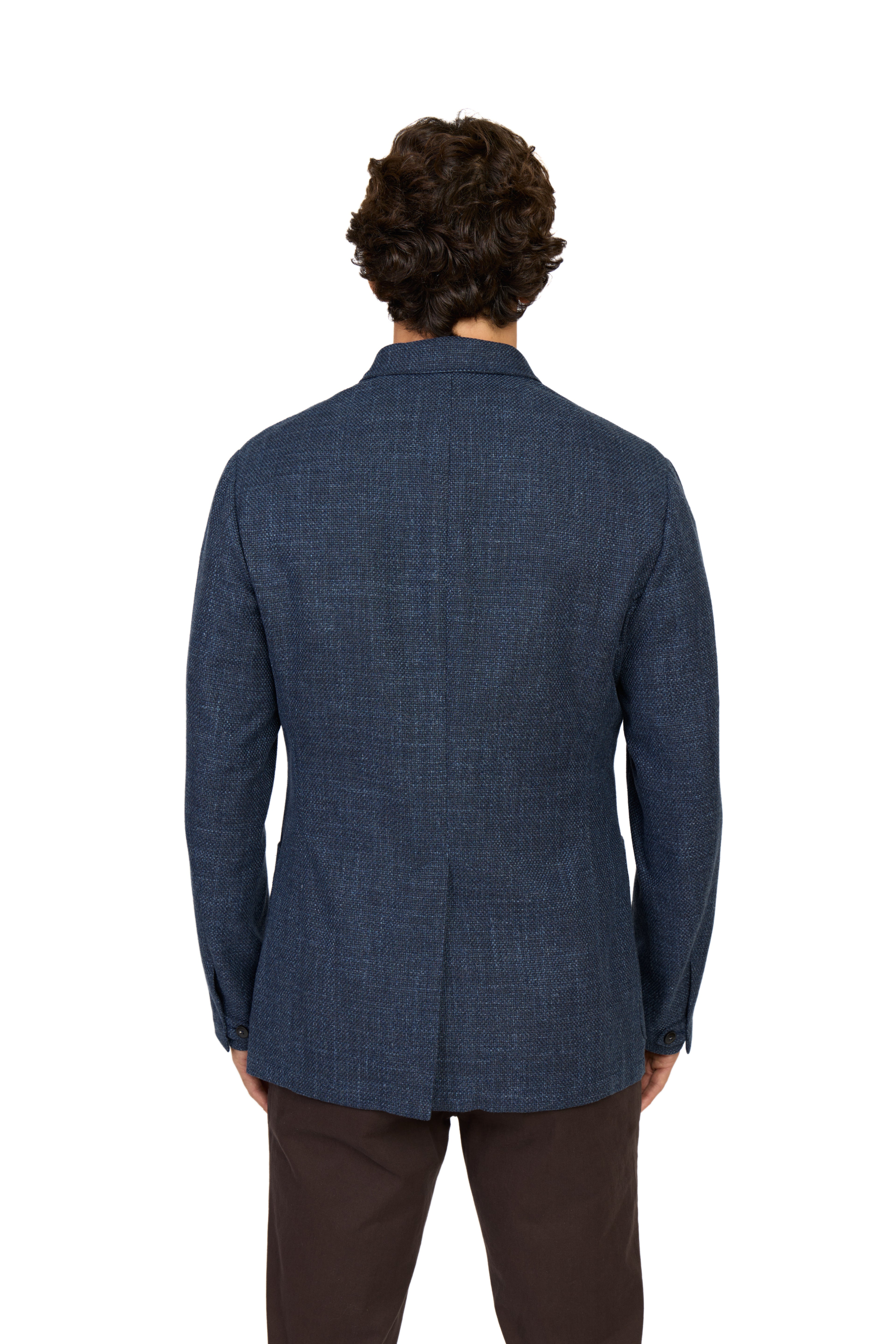 CANALI | Basketweave Jacket | Dark Blue