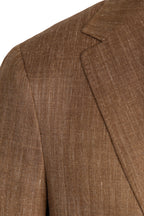 CANALI | Unstructured Herringbone Jacket | Bronze