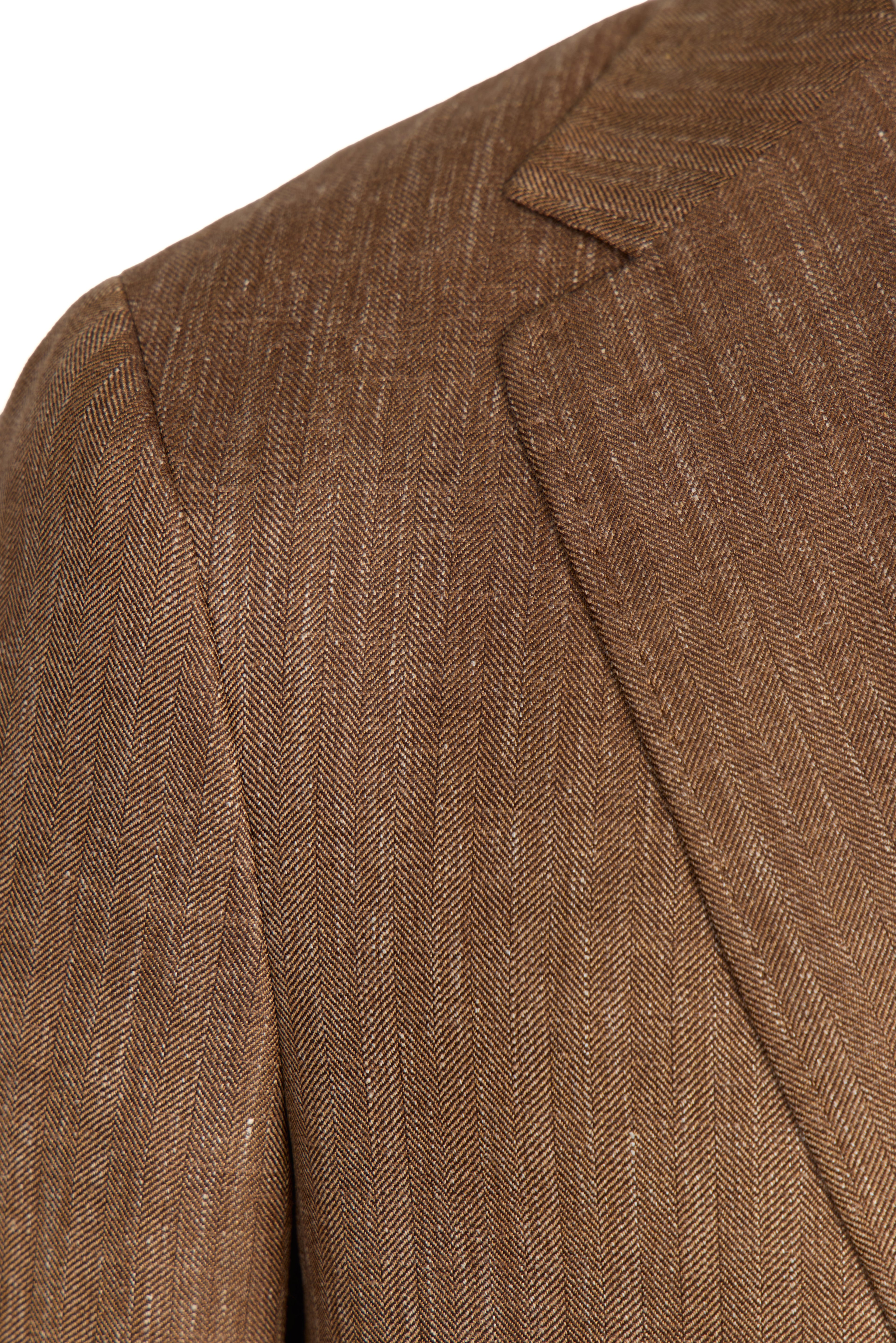 CANALI | Unstructured Herringbone Jacket | Bronze
