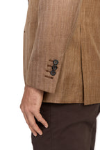 CANALI | Unstructured Herringbone Jacket | Bronze