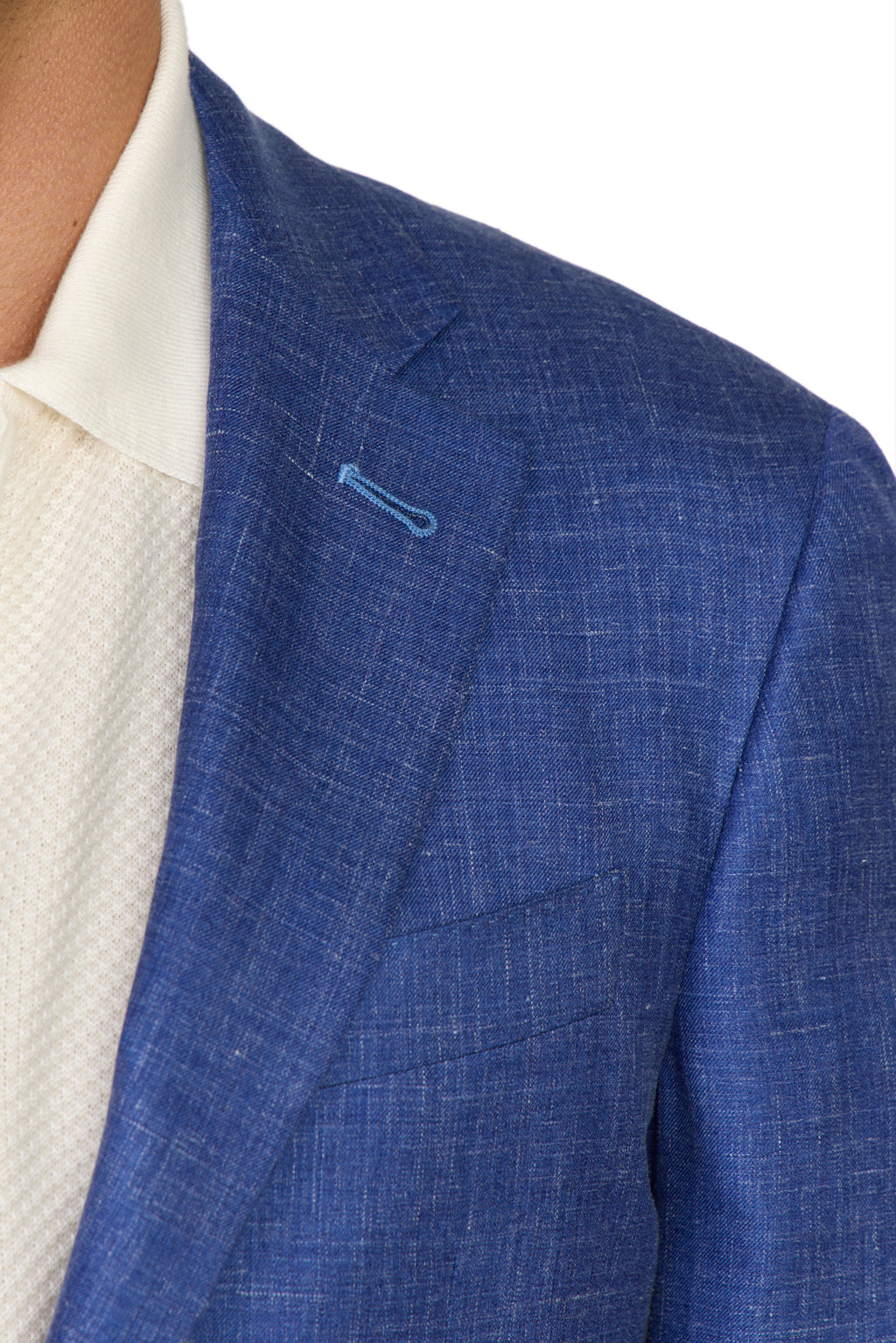 CANALI | Kei Silk-Cashmere-Linen Jacket  | New Blue