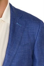 CANALI | Kei Silk-Cashmere-Linen Jacket  | New Blue