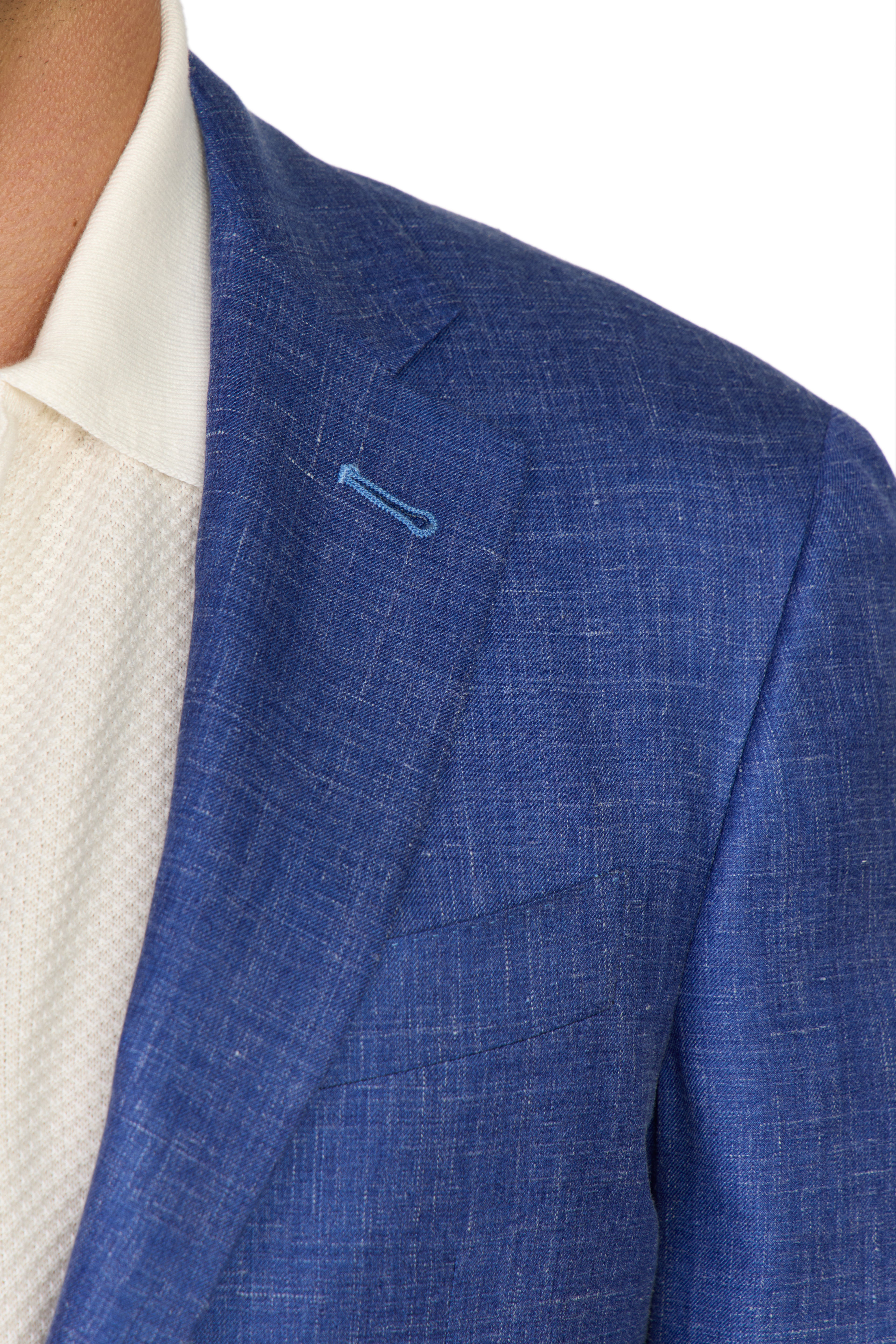 CANALI | Kei Silk-Cashmere-Linen Jacket  | New Blue