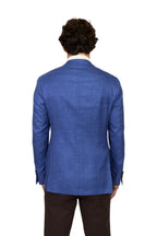 CANALI | Kei Silk-Cashmere-Linen Jacket  | New Blue