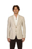 CANALI | Silk Check Jacket  | Beige & Cream
