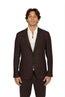 CANALI | Textured Check Jacket  | Dark Brown