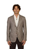 CANALI | Exclusive Silk & Cashmere Check Jacket  | Brown