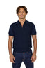 CANALI | Zip Polo Patterned Front | Navy