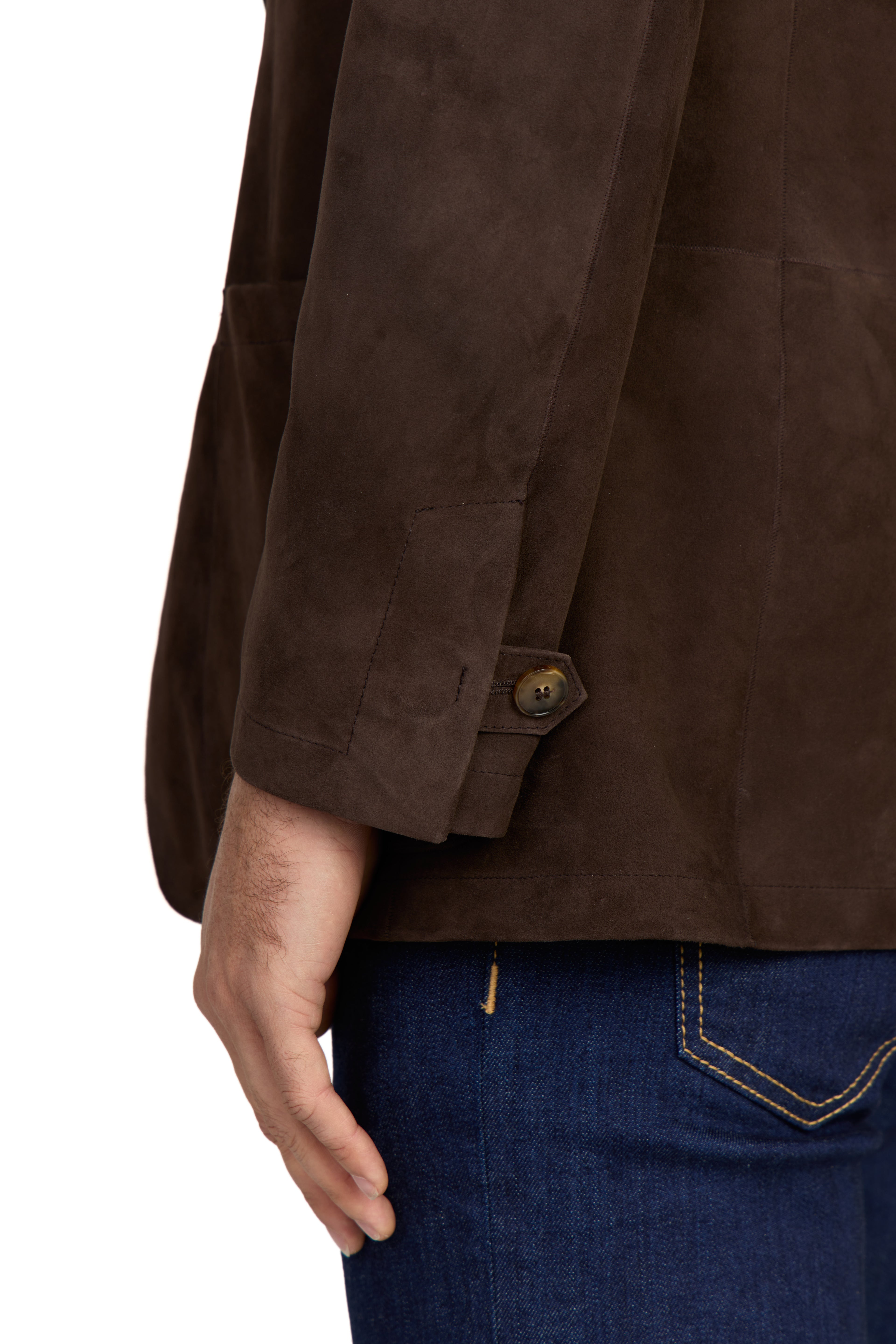 CANALI | Suede Blazer | Dark Brown