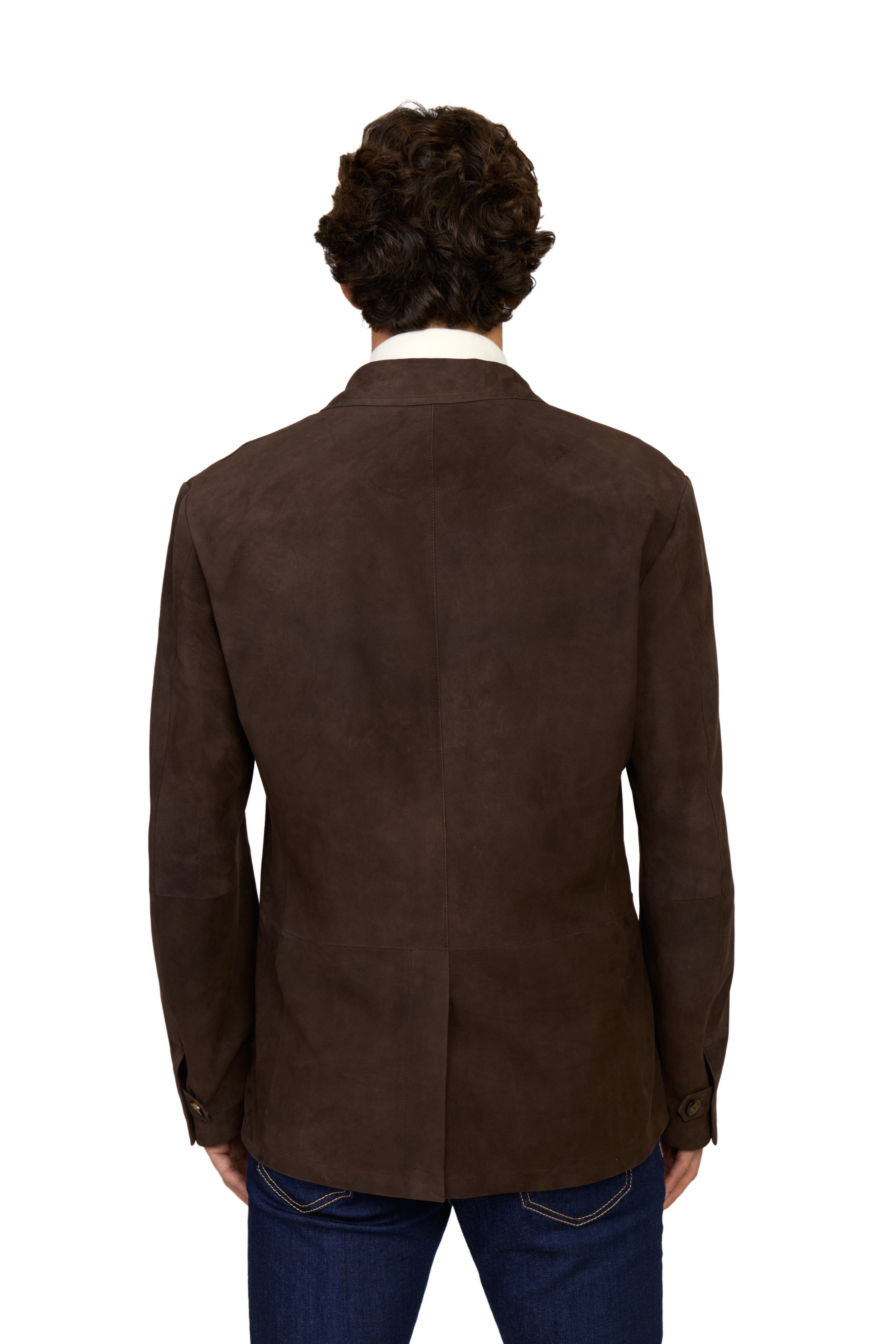 CANALI | Suede Blazer | Dark Brown