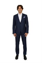 CANALI | Exclusive Super 150 Check Suit | Dark Blue