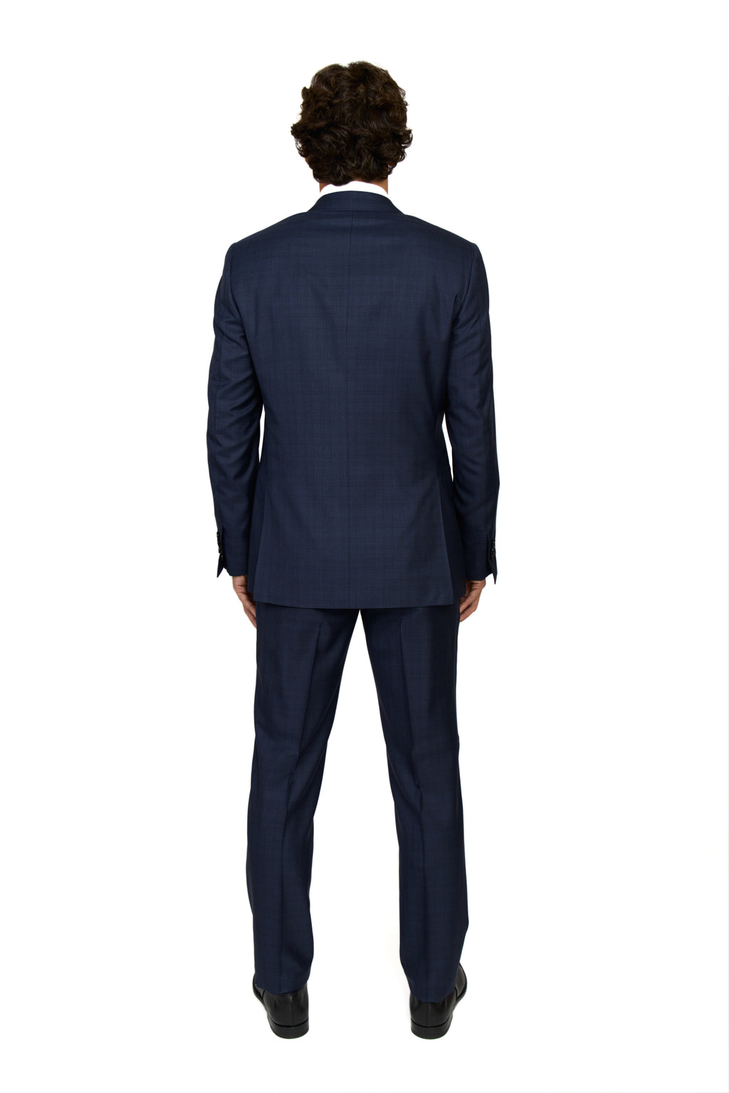 CANALI | Exclusive Super 150 Check Suit | Dark Blue
