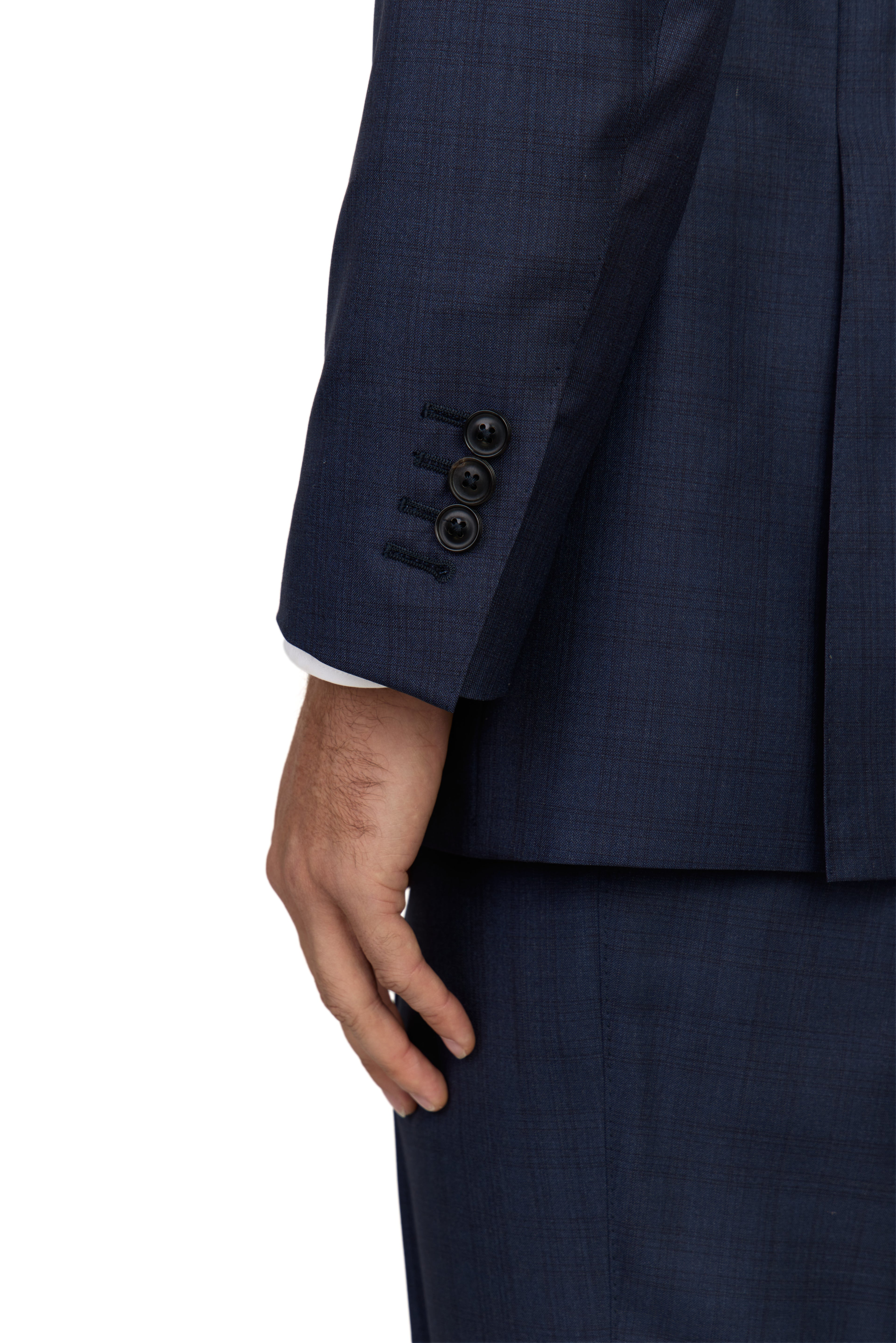 CANALI | Exclusive Super 150 Check Suit | Dark Blue